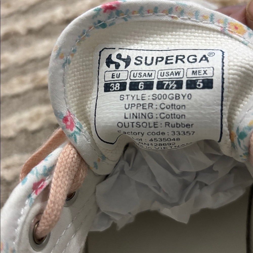 LoveShackFancy x‎ Superga Floral Chunky Sneakers Size 7.5 - Picture 14 of 16